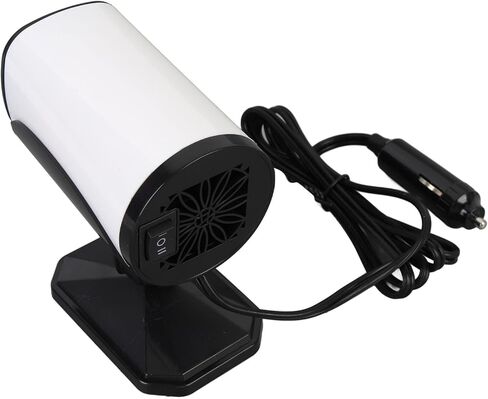 Yosoo Car Heater Defroster Defogger 2 in 1 Cooling and Heating 150W Compact Windshield Heater for Truck with Overheat Safety Auto Power Off (White) in Saudi Arabia