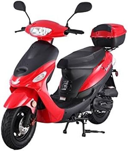 دراجة سكوتر TAO 49cc / 50cc قانونية بالكامل للشارع مزودة بصندوق مطابق - اختر لونك in Kuwait