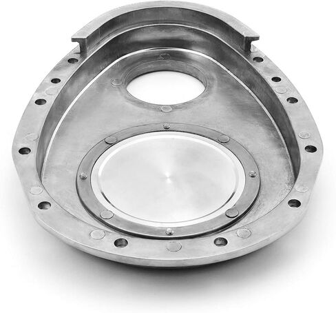 Speedmaster PCE265.1061 Compatible with Chevy SBC 350 2-Piece Polished Aluminum Timing Chain Cover w/Inspection Plate in Kuwait