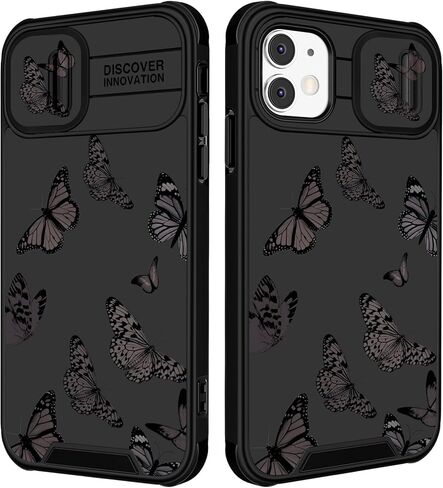 (2in1 for iPhone 15 Case for Boys Cute Men Phone Cover Cool Fun Funny Cartoon Game Kids Girls Black Unique Design with Camera Cover and Ring Stand Funda for Apple iPhone 15 Cases in Saudi Arabia