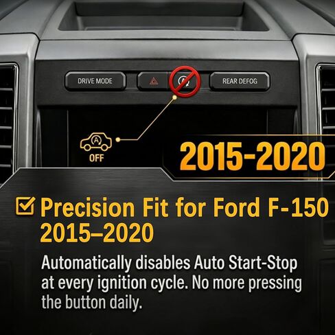 مزيل التشغيل التلقائي المتوافق مع Ford F-150 2015-2020 حذف/تعطيل/إلغاء إيقاف تشغيل ملحقات التوصيل والتشغيل الخاملة in Kuwait