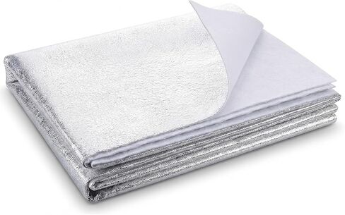Heat Resistant Batting for Potholders - 45" x 1 Yard Thermal Insulated Fabric - Reflective Aluminized Quilting Batting for DIY Kitchen Crafts, Oven Mitts, Hot Pads - Easy Cut Material in Kuwait