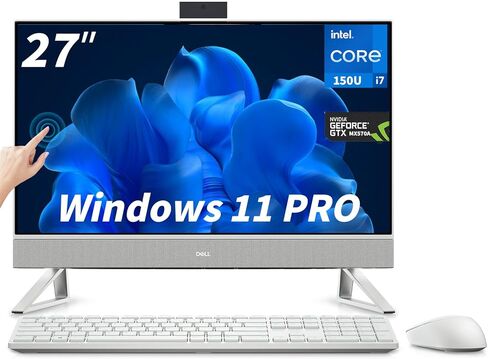 Dell Inspiron 7730 All-in-One Desktop Computer, 27" FHD Touch Screen, Intel Core 7-150U(Up to 5.4 GHz), GeForce MX570A, WiFi 6E, Wireless KB & Mouse, Windows 11 Pro, Accessories(32 GB RAM, 1 TB SSD) in Saudi Arabia