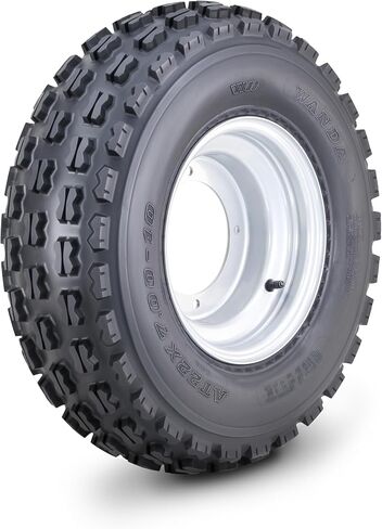 WANDA ATV Tire Wheel Assembly 22X7-10 with 4 Lugs on 110mm PCD 2+3 offset Silver Wheel 10077 in Saudi Arabia