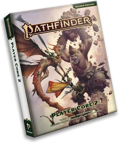 غلاف فني لـ Pathfinder Player Core 2 - الإصدار الثاني من كتاب قواعد Remaster RPG | 8 فصول | 40+ نماذج أصلية | 320 صفحة | الأعمار 16+ | ألعاب الطاولة in Kuwait