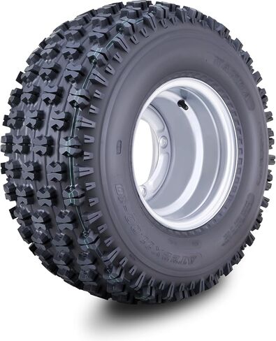 WANDA ATV Tire Wheel Assembly 22X7-10 with 4 Lugs on 110mm PCD 2+3 offset Silver Wheel 10077 in Saudi Arabia