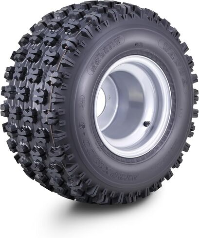 WANDA ATV Tire Wheel Assembly 22X7-10 with 4 Lugs on 110mm PCD 2+3 offset Silver Wheel 10077 in Saudi Arabia