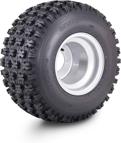 WANDA ATV Tire Wheel Assembly 22X7-10 with 4 Lugs on 110mm PCD 2+3 offset Silver Wheel 10077 in Saudi Arabia