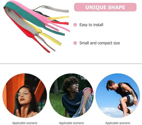Homoyoyo 5pcs Floating Sports Glasses Straps Anti-slip Eyeglass Holders Elastic Sunglasses Strap for Outdoor Water Activities Basketball Football in Kuwait