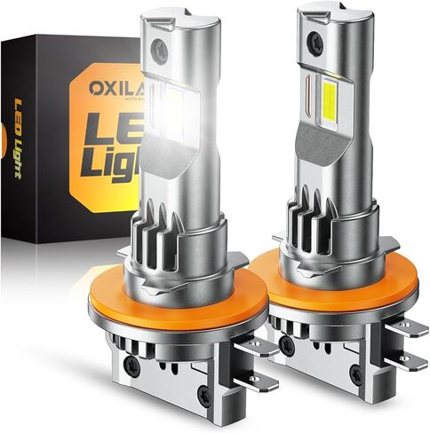 مصابيح إضاءة LED OXILAM H11B، فائقة السطوع بنسبة 1000%، مصابيح ضباب بحجم هالوجين 1:1 H8B/H9B، تثبيت سريع لمدة 5 دقائق، عمر افتراضي يصل إلى 6000 ساعة، بدون وميض، توافق 99%، عبوة من قطعتين in Kuwait
