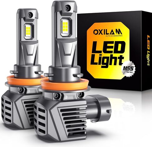 مصابيح إضاءة LED OXILAM H11B، فائقة السطوع بنسبة 1000%، مصابيح ضباب بحجم هالوجين 1:1 H8B/H9B، تثبيت سريع لمدة 5 دقائق، عمر افتراضي يصل إلى 6000 ساعة، بدون وميض، توافق 99%، عبوة من قطعتين in Kuwait