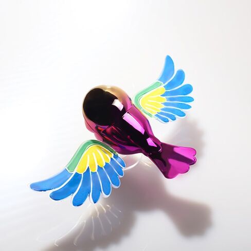 Wind-Powered Flying Bird Car Ornament, Fluttering Wings Exterior Decor for Hood & Mirrors, Ultralight 0.63oz Aerodynamic Accessory, Strong Adhesive, Funny Gift for Cars & Motorcycles(Red Wings) in Kuwait