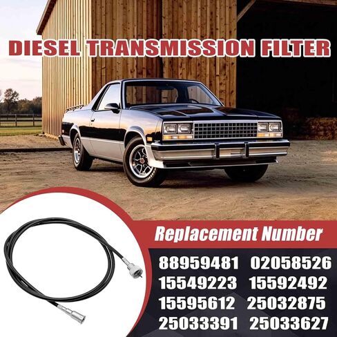 كابل عداد السرعة 88959481 مناسب لسيارة شيفروليه مونتي كارلو 1985-1988، لإل كامينو، لبويك ريجال، لبونتياك جراند بريكس، لصالون أولدزموبيل كاتلاس/سوبريم، لاستبدال جي إم سي كاباليرو لـ 02058526 in Kuwait