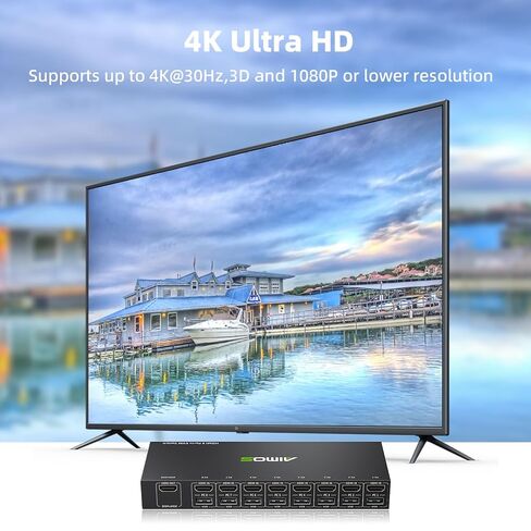 محول HDMI 3 في 1 خارج 8K@60 هرتز 4K120@هرتز، مقسم HDMI مع وحدة تحكم سلكية 3 منافذ HDMI محدد محول يدعم 3D HDR HDMI KVM Switch متوافق مع PS5 Xbox Nintendo Switch Roku TV Fire in Kuwait