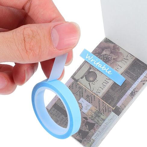 Ipetboom Removable Sticky Tape 6mm X 5m, Writable Adhesive Page Markers for Annotation, 10 Rolls Colored Index Tabs for Office and School Supplies in Kuwait