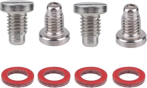 4pcs 688-45341 Magnetic Drain Plug Screw & 90430-08020 Washer for Yamaha Outboard Engine Lower Unit 130-300HP, Compatible with 688-45341-00 688-45341-01 Marine Leak-Proof Replacement Parts in Kuwait