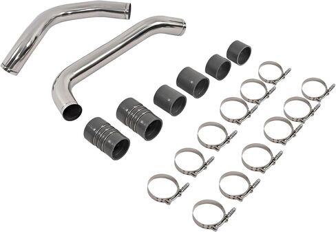 مجموعة أنابيب وأحذية المبرد الداخلي من ALMULOO متوافقة مع 1999.5-2003 Ford 7.3L Powerstroke Diesel 304 & 201 طلاء مطاطي من الفولاذ المقاوم للصدأ in Kuwait