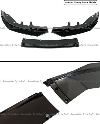يناسب 2021-2026 BMW G22 G23 430i M440i 3 قطع MP STYLE GLOSS أسود FRONT Bumper Lip ChIN KIT in Kuwait
