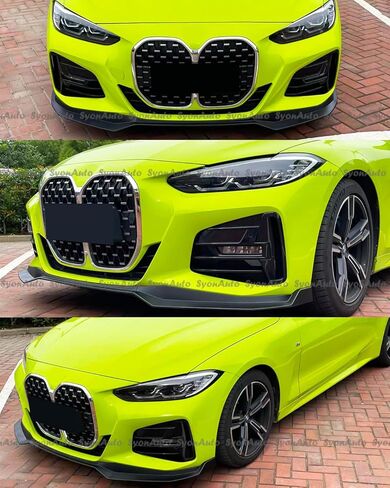 يناسب 2021-2026 BMW G22 G23 430i M440i 3 قطع MP STYLE GLOSS أسود FRONT Bumper Lip ChIN KIT in Kuwait