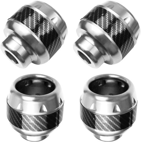 4PCS Motorcycle Front Fork Frame Sliders Crash, Carbon Fiber Front Fork Wheel Crash Protector, Aluminum Alloy, Safety Gear Universal Fit Motorcycles Motorbikes Moped Scooters (Red) in Kuwait