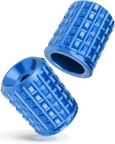 MoKitDora 1.25" Footpeg Crash Bar Engine Saddlebag Guard Sliders End Replacement Kit for Harley & Any Other Motorcycle 1.25" Crash bar, Blue in Saudi Arabia