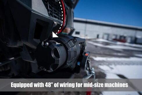 VIPER V3 9000lb UTV/ATV ونش من الدرجة العسكرية مع حبل صناعي أسود مقاس 40 بوصة. لاسلكي وIP68 مقاوم للماء. يتضمن حامل استقبال مقاس 2 بوصة، وأسلاك سريعة مقاس 48 بوصة و12 بوصة للتركيب الأمامي/الخلفي. in Kuwait