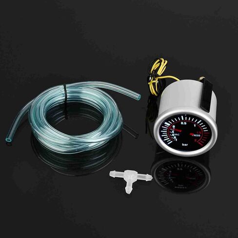 2" Car Universal 12V LED Digital Turbo Boost Psi Gauge Meter, Digital Turbo Boost Gauge Kit with Smoke Lens for Front Dash Mount in Kuwait