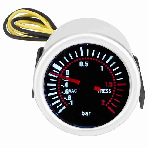 2" Car Universal 12V LED Digital Turbo Boost Psi Gauge Meter, Digital Turbo Boost Gauge Kit with Smoke Lens for Front Dash Mount in Kuwait