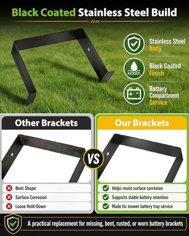 2 Pack 783-08567-0637 Battery Bracket, Compatible with Cub Cadet XT1 XT2 Lawn Tractor Riding Mower, Fits GT50 LT42 LT42C LT46 LT50 ST54 GX54 LX42 LX46 LX50 LX54, Replaces 783-08567 78308567 in Kuwait