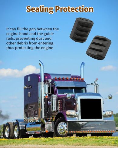 2Pcs Engine Hood Guide Bracket Part Rubber Bushings,Fit for Peterbilt 388 389 Trucks ,etc.Left or Right in Kuwait