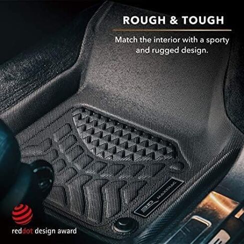 3D MAXpider Custom Fit Maxtrac Floor Mat (Black) Compatible with BMW X5 (G05) 5-seat 2019-2026 - Full Set in Kuwait