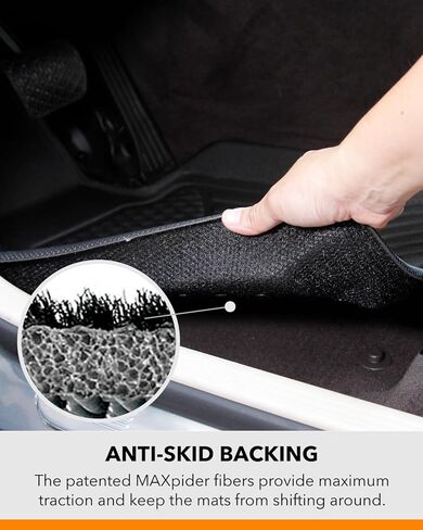 3D MAXpider Custom Fit Maxtrac Floor Mat (Black) Compatible with BMW X5 (G05) 5-seat 2019-2026 - Full Set in Kuwait