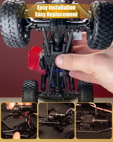 Dual Speed Transmission 15.7:1 and 56.6:1 Fit for TRAXXAS TRX4M Defender Bronco K10 F150 1/18 RC Crawlers Silver in Kuwait
