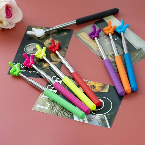 8 Pack 26.97in Multicolor Metal Telescopic Pointers, Retractable Finger Pointer Stick Extendable Pointer, Lifestyle Items, Indoor Decorations, Energetic Indicator Sticks in Kuwait
