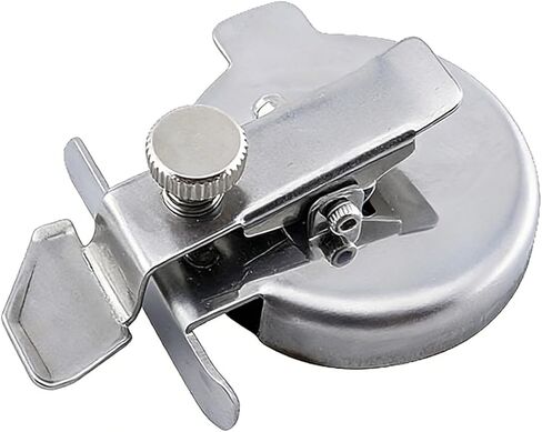 Round Magnetic Seam Guide with Adjustable Thickness Screw - Universal Sewing Machine Attachment for Edge Retaining, Positioning, Curl-Reducing, and Pressing of Topstitching in Kuwait