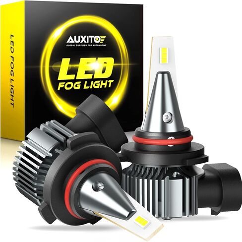 مصابيح ضباب AUXITO 2504/PSX24W LED 18000LM، مصابيح ضباب أكثر سطوعًا بنسبة 1000% 6500K 12276، استبدال 1:1 OEM للسيارات والشاحنات وسيارات الدفع الرباعي، تركيب 3 دقائق، IP68 مقاوم للماء، حزمة من 2 in Kuwait