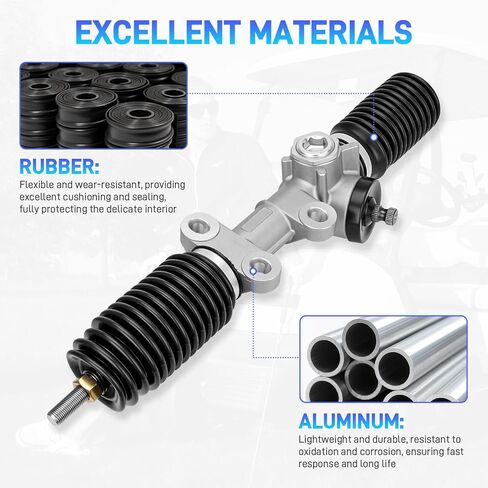 Steering Gear Box Assembly & Steering Rack for Golf Carts Compatible with 1984-Up Club Car DS, Carryall, Turf series Gas & Electric Golf Carts, Replaces #1012425, 101878302, 103601501 in Kuwait