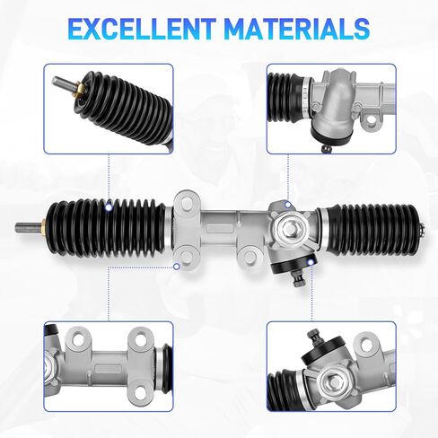 Steering Gear Box Assembly & Steering Rack for Golf Carts Compatible with 1984-Up Club Car DS, Carryall, Turf series Gas & Electric Golf Carts, Replaces #1012425, 101878302, 103601501 in Kuwait