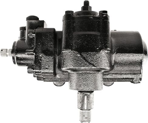 Detroit Axle - 2pc 2WD Complete Power Steering Gearbox Kit for 1994-1999 Dodge Ram 2500 3500, Gearbox Assembly Steering Pitman Arm 1995 1996 1997 1998 Replacement in Kuwait