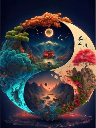 JAKI Diamond Art Painting Kits for Adults-5D DIY Cartoon Diamond Art for Adults,Full Drill Diamond Art Kits for Gift Home Wall Decor(12x12inch) in Saudi Arabia