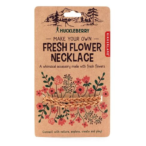 Kikkerland Huckleberry Make Your Own Fresh Flower Necklace, Genuine Leather in Kuwait