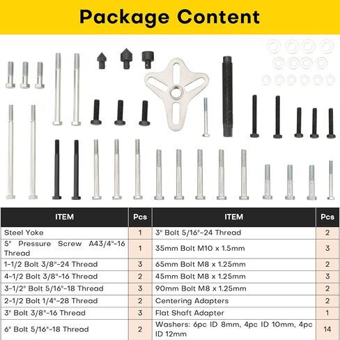 46PCS Harmonic Balancer & Power Steering Pulley Puller Installer Tool Set in Kuwait