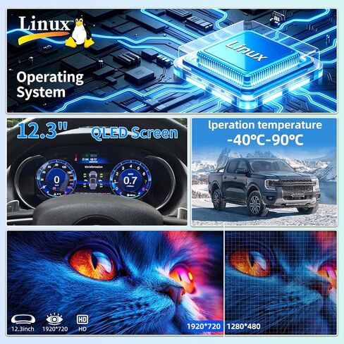 لسيارة جيب جراند شيروكي 2014-2018 داش رقمي 12.3 "أداة العنقودية الرقمية أداة العنقودية استبدال عداد السرعة ما بعد البيع in Kuwait