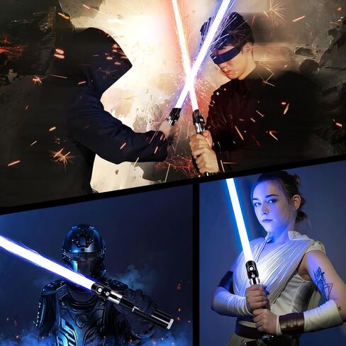ترقية Duling Vader Lightsaber Black Series Sith Lord Sabre APP التحكم السلس سوينغ المعادن هيلت السيف 16 خطوط الصوت دارث ضوء صابر للبالغين هدية تأثيري (RGB-Vader) in Kuwait