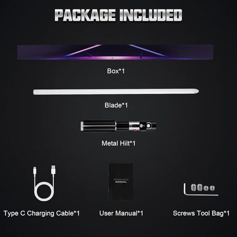ترقية Duling Vader Lightsaber Black Series Sith Lord Sabre APP التحكم السلس سوينغ المعادن هيلت السيف 16 خطوط الصوت دارث ضوء صابر للبالغين هدية تأثيري (RGB-Vader) in Kuwait