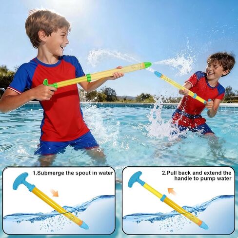 DX DA XIN Seal Ball Water Shooting Game for Kids, Water Floating Shooting Target with 2 Blaster Squirt Guns,Beach Party Outdoor Pool Summer Water Toys Gifts for 3 4 5 6 7 8 9 Years Old Boy Girls in Kuwait