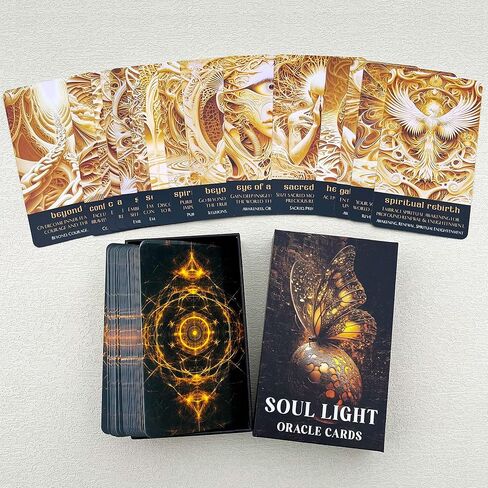 مجموعة Soul Light Oracle Deck، وبطاقات Oracle للمبتدئين، وبطاقات Oracle الروحية، واستكشاف الحكمة الكونية والرؤى البديهية in Kuwait