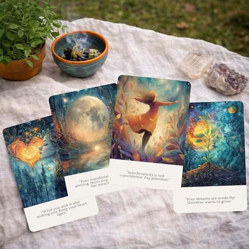 Cosmic Truths Oracle Deck , oracle cards with meanings on them，Fortune Teller Oracle card，Inspirational Affirmation Cards with Celestial Artwork for Mindfulness, Reflection, and Daily Insight in Kuwait