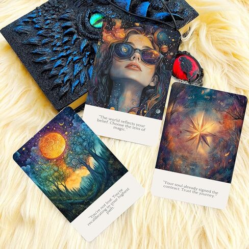 Cosmic Truths Oracle Deck , oracle cards with meanings on them，Fortune Teller Oracle card，Inspirational Affirmation Cards with Celestial Artwork for Mindfulness, Reflection, and Daily Insight in Kuwait