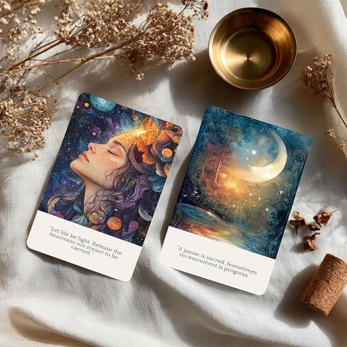 Cosmic Truths Oracle Deck , oracle cards with meanings on them，Fortune Teller Oracle card，Inspirational Affirmation Cards with Celestial Artwork for Mindfulness, Reflection, and Daily Insight in Kuwait